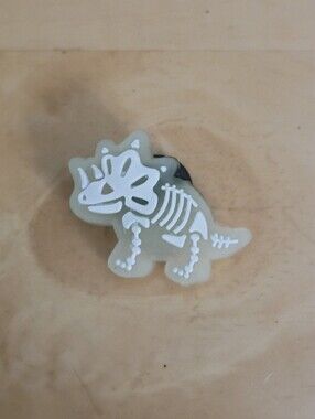 10 for $10 Jibbitz Croc Charms - Luminous Triceratops Dinosaur Skeleton - Glow